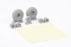 Eduard 6481025 B-17F wheels block tread EDUARD 1/48